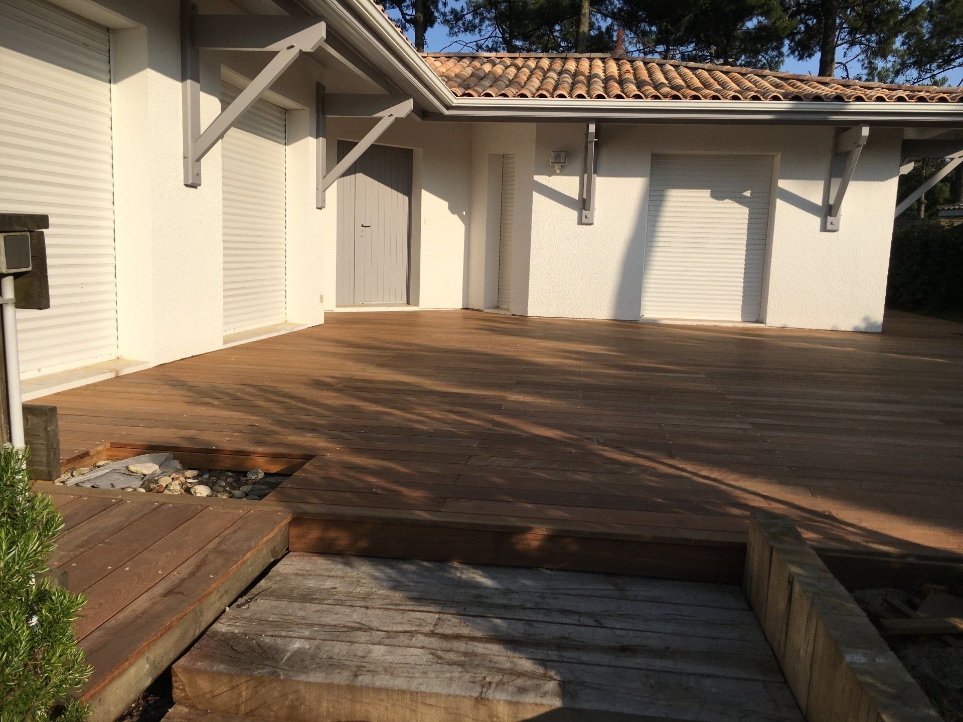 Création de terrasse en bois par notre équipe