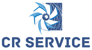 El logotipo del servicio CR muestra un ventilador en un cuadrado.