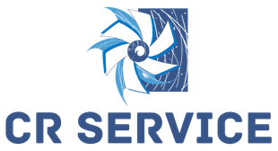 El logotipo del servicio CR muestra un ventilador en un cuadrado.