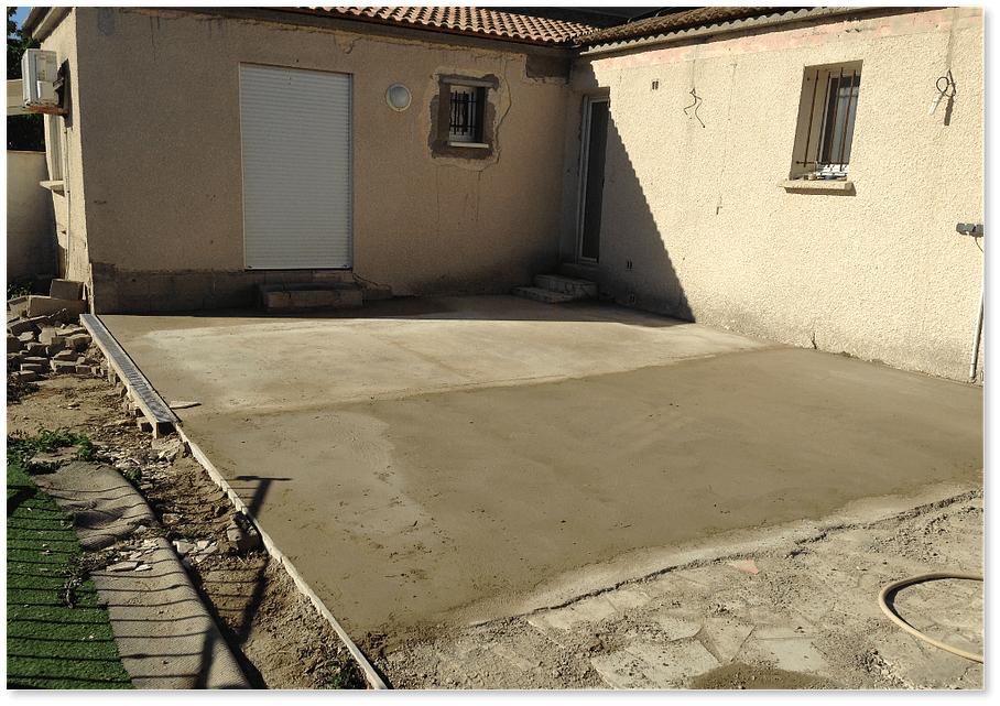Création d'une terrasse