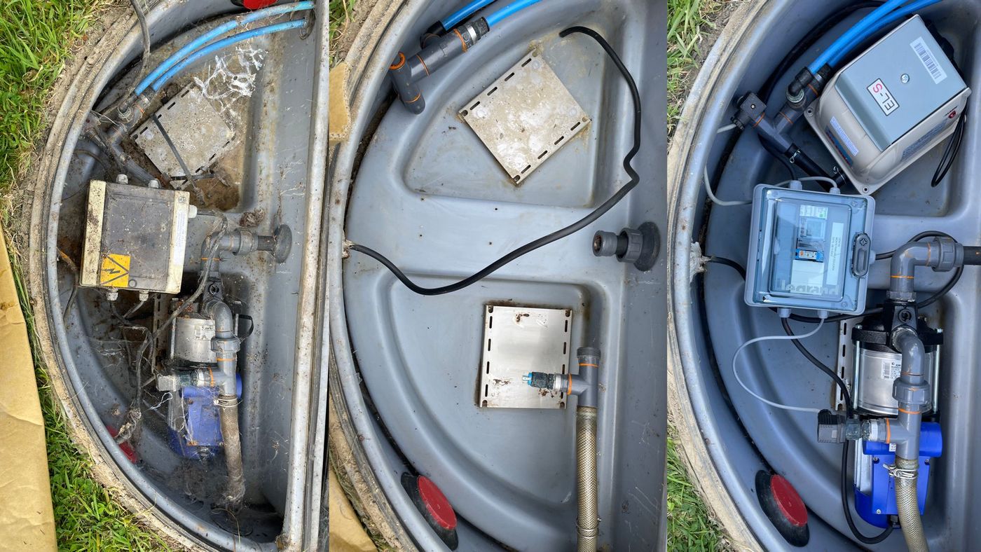 Changement du système mécanique et hydraulique d'une micro-station