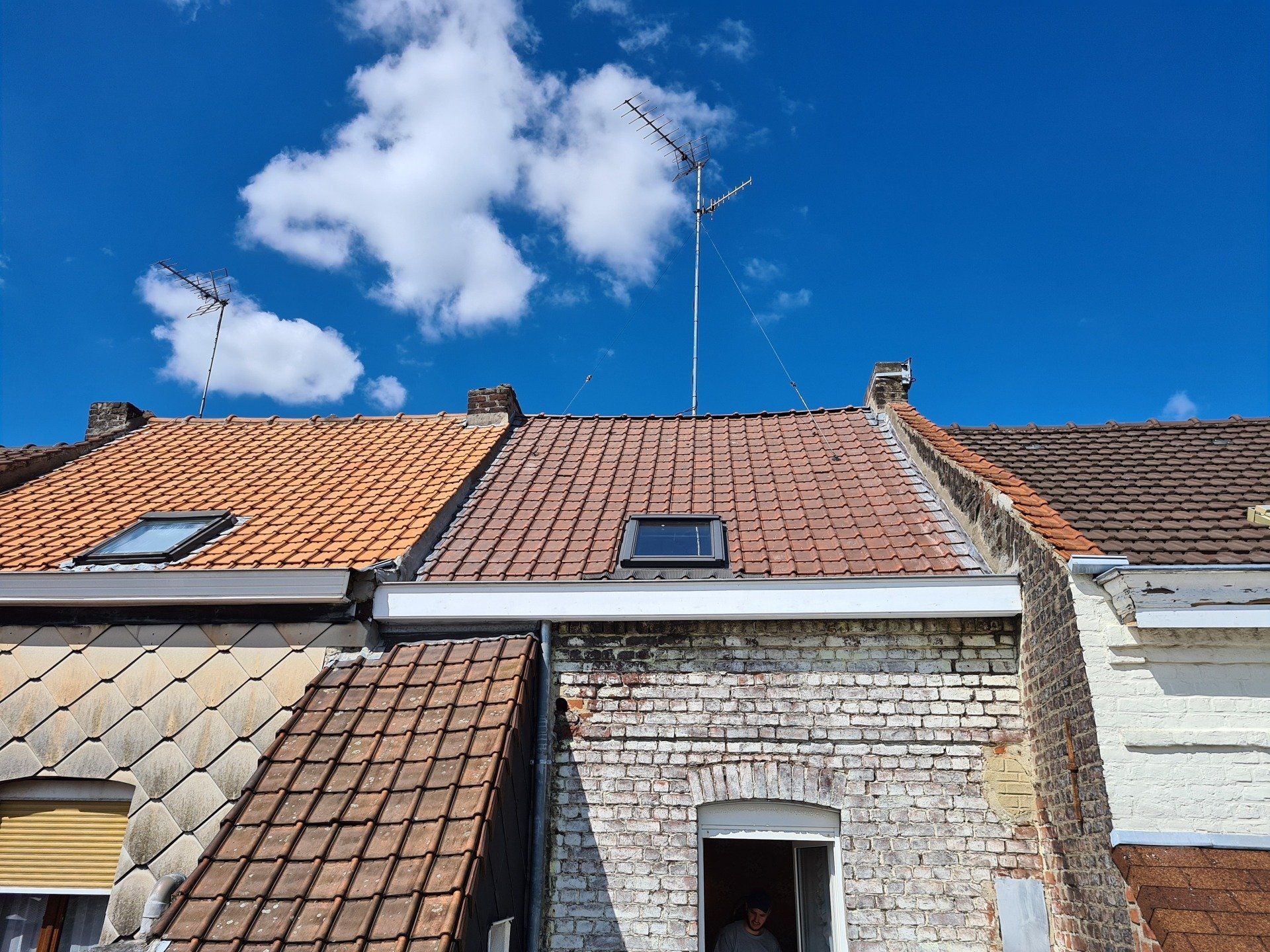 Vue de différents toits