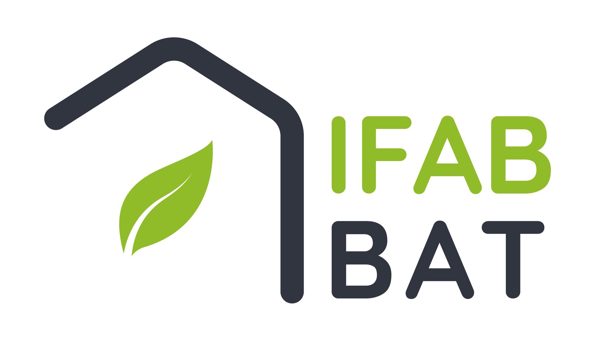 Logo de l'entreprise IFAB BAT avec trait pour le toit de la maison