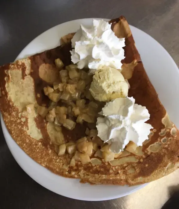 Crêpe pomme glace