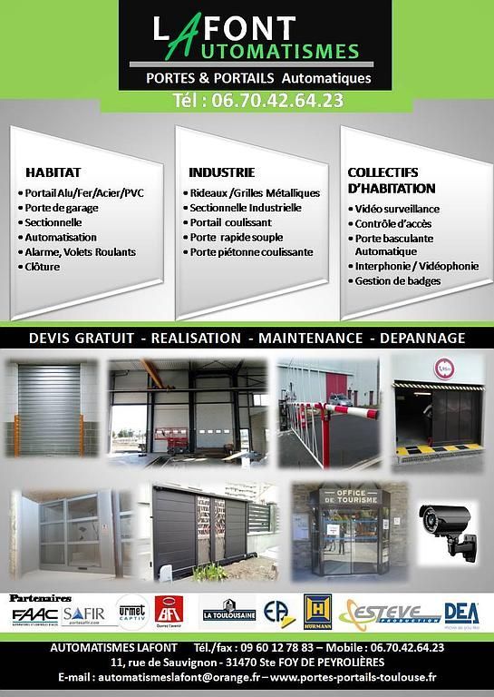 Plaquette publicitaire Automatismes Lafont