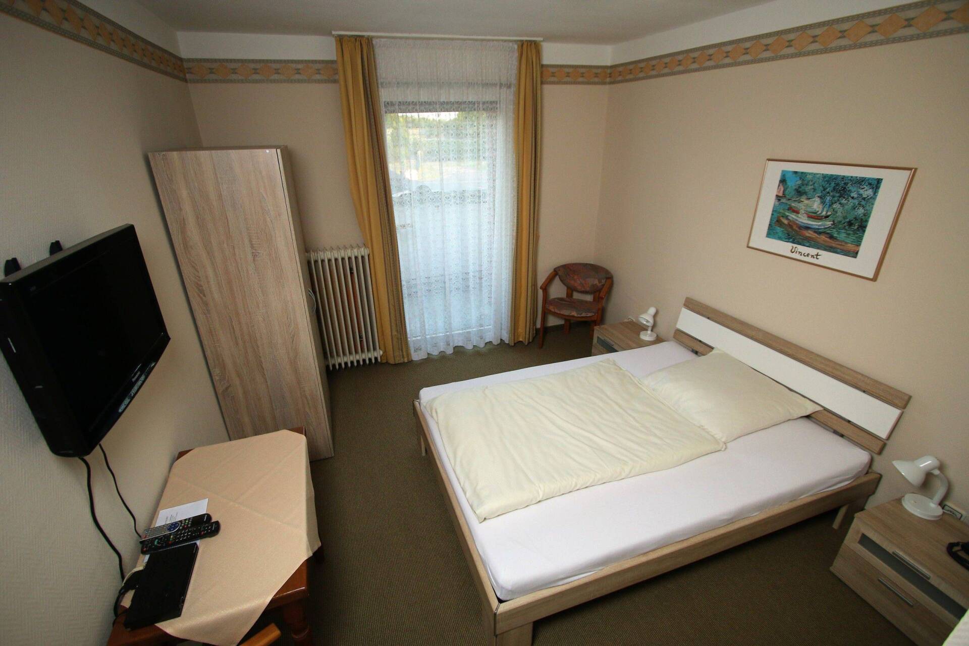 Hotel Asberger Hof- französisches Bett