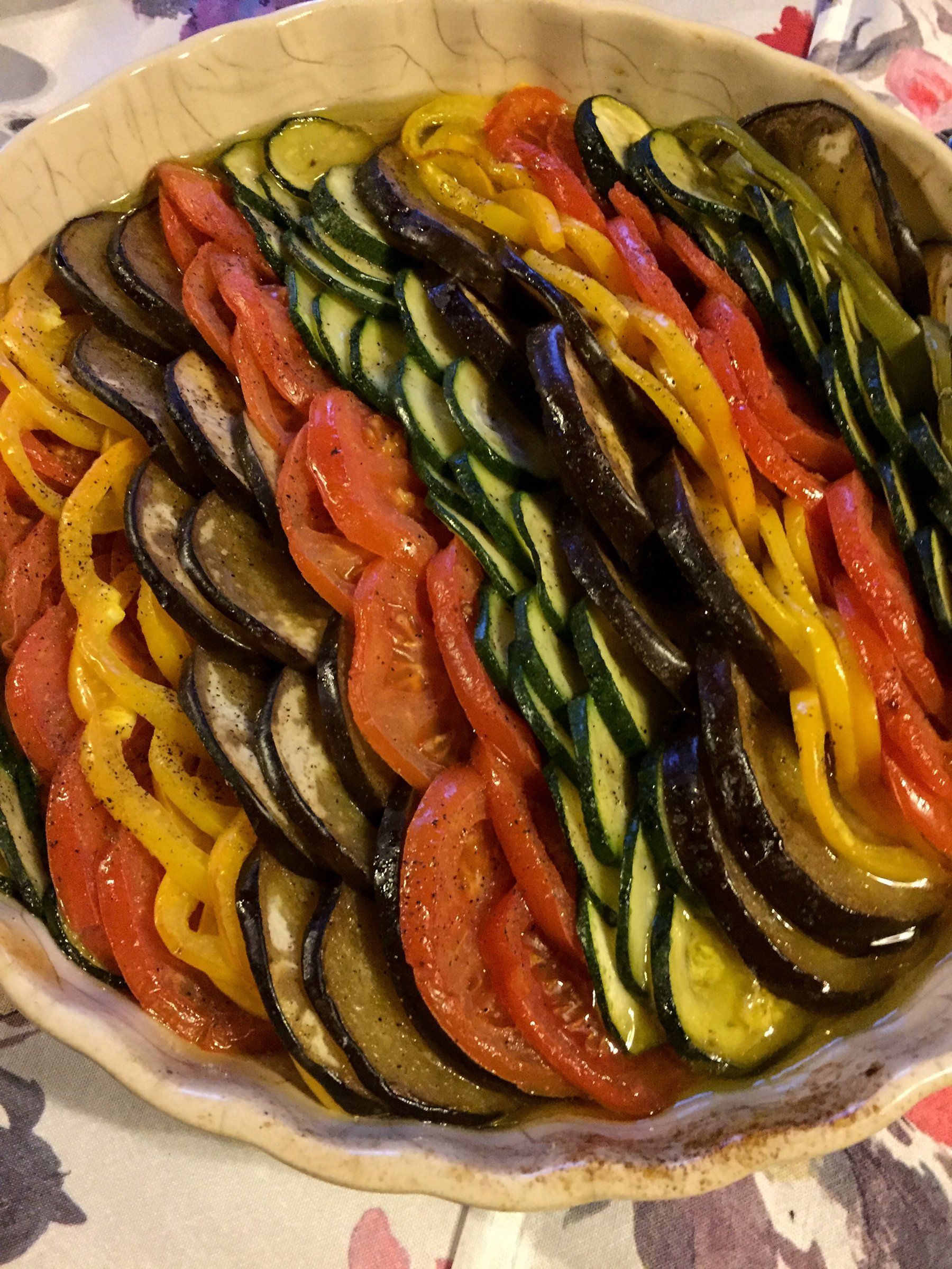 Légumes en tranches