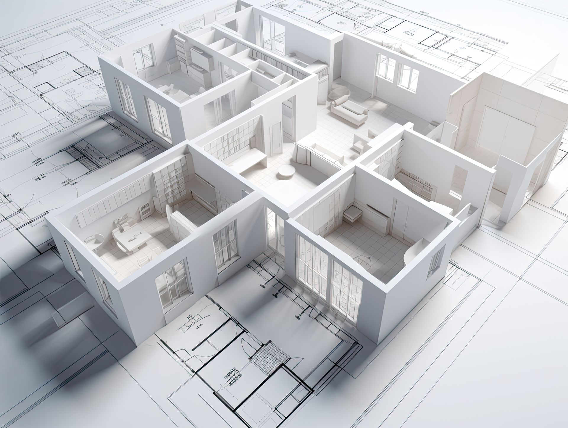 Plan 3D de construction