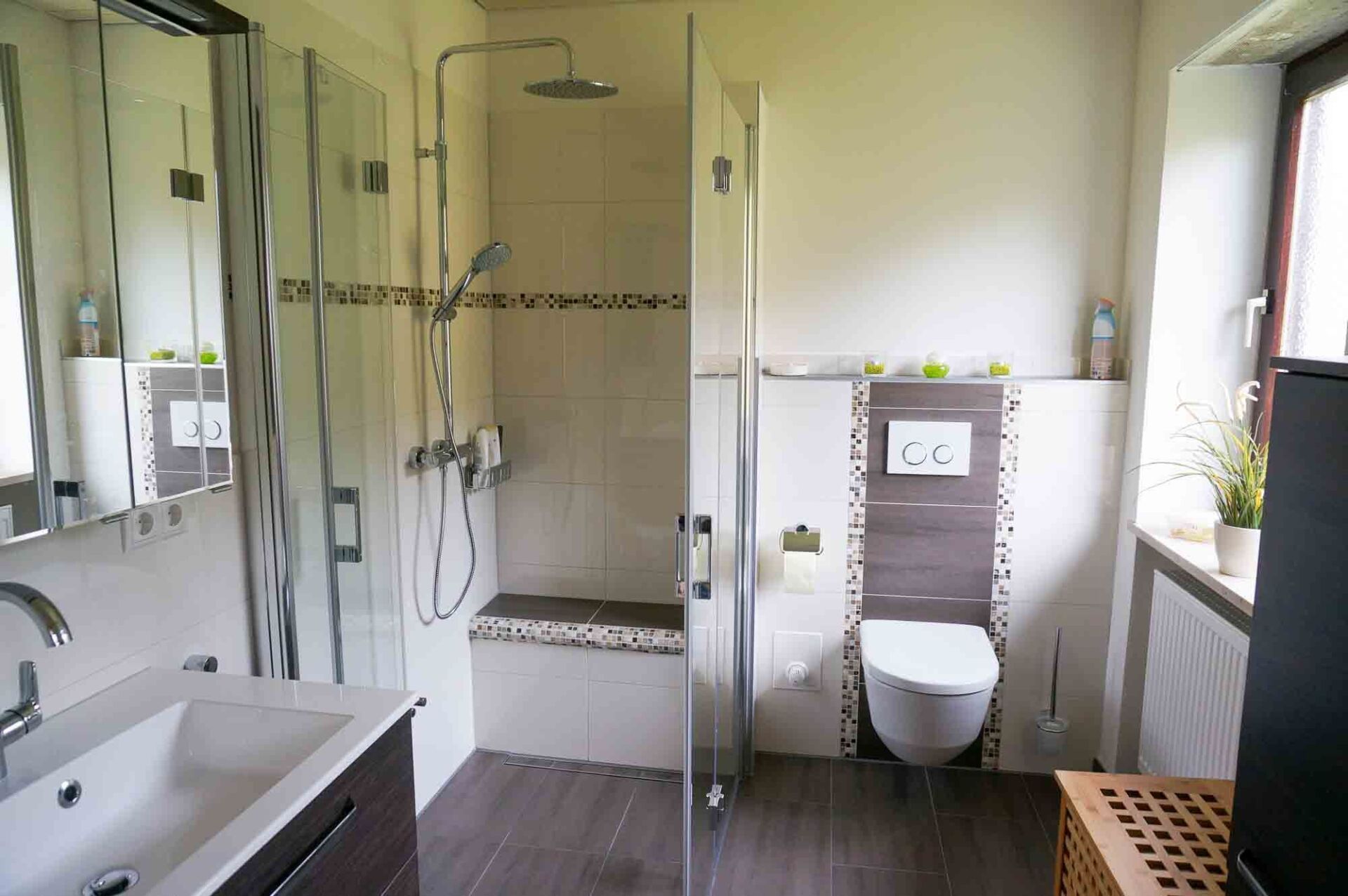 Badezimmer nach der Neugestaltung