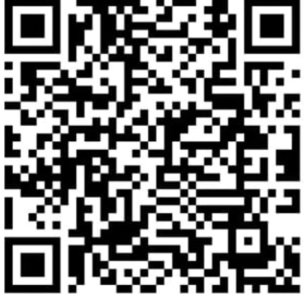 Un código QR en blanco y negro sobre un fondo blanco.
