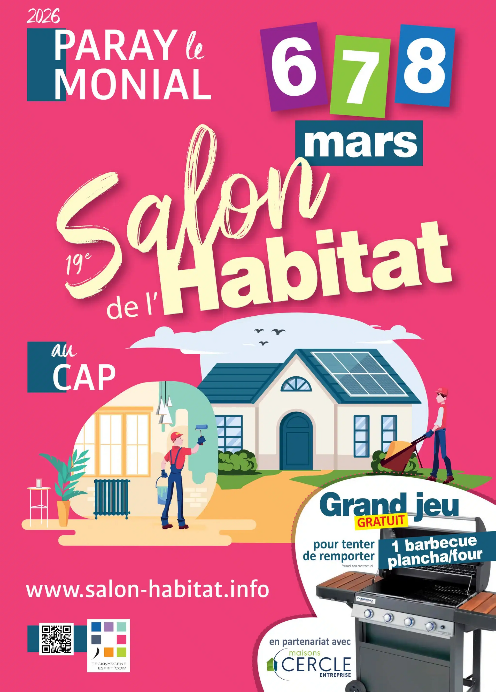 Nous serons présents au salon de l'habitat de Paray le Monial les 6,7,8 Mars 2026