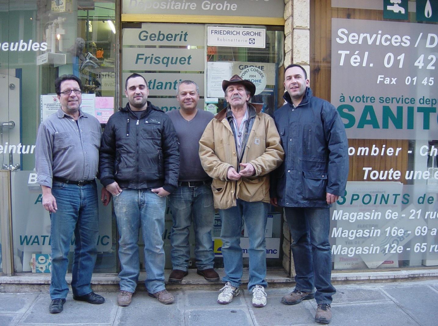 notre équipe de plombier-chauffagiste+carreleur - Sanitor à Paris