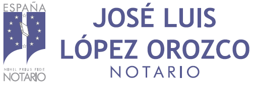 A logo for jose luis lopez orozco notario