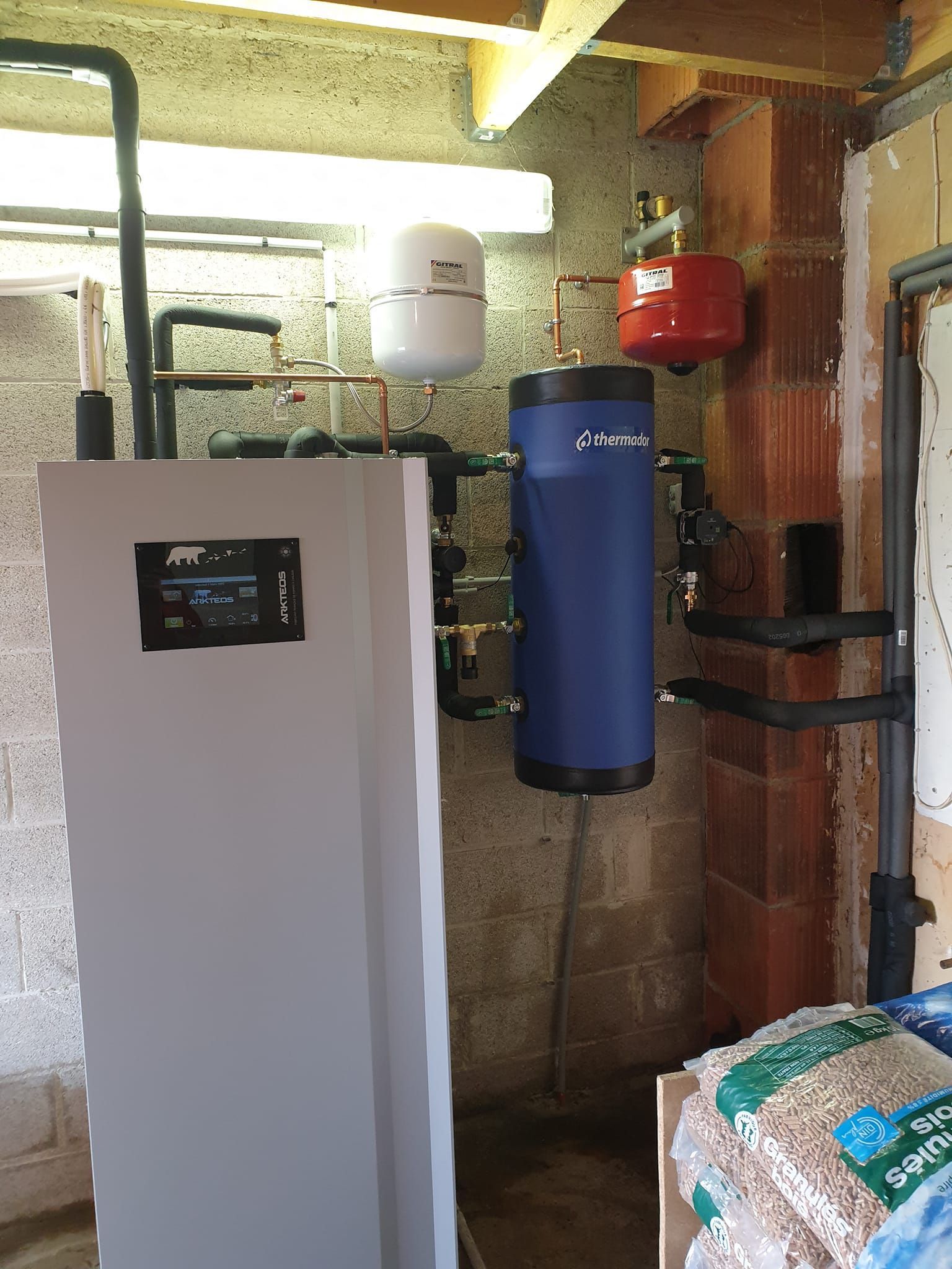 Pose d'une pompe à chaleur