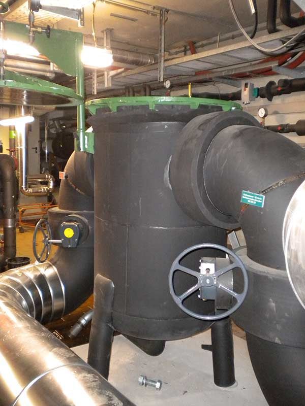 MdA geöffnetes Großgerät in Kaltwasser Fernversorgung