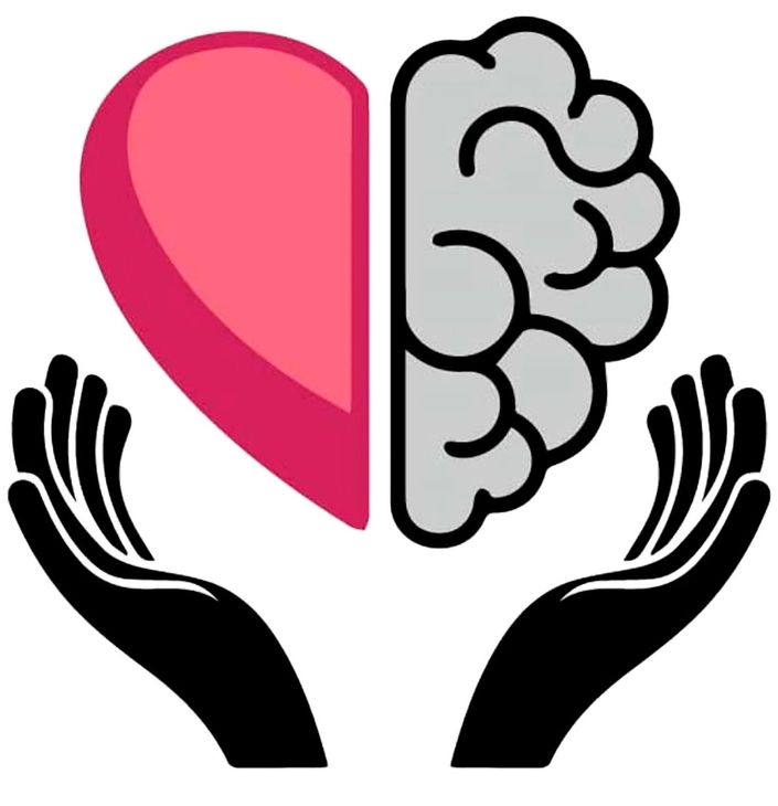 Manos que sostienen un icono de un corazón y un cerebro, que simbolizan el equilibrio de la salud emocional y mental.