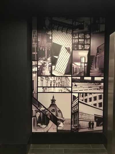 Schilderwerken muur museum