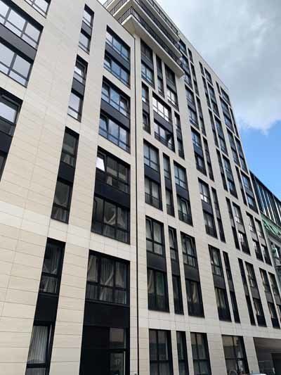 Renovatie gevel flatgebouw