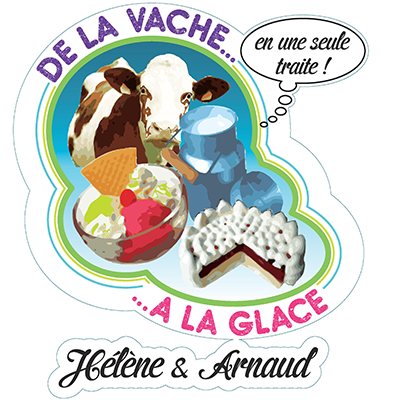 Logo de la vache à la glace