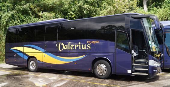 Transport Valérius à Baillif (971) pour le transport en autocar
