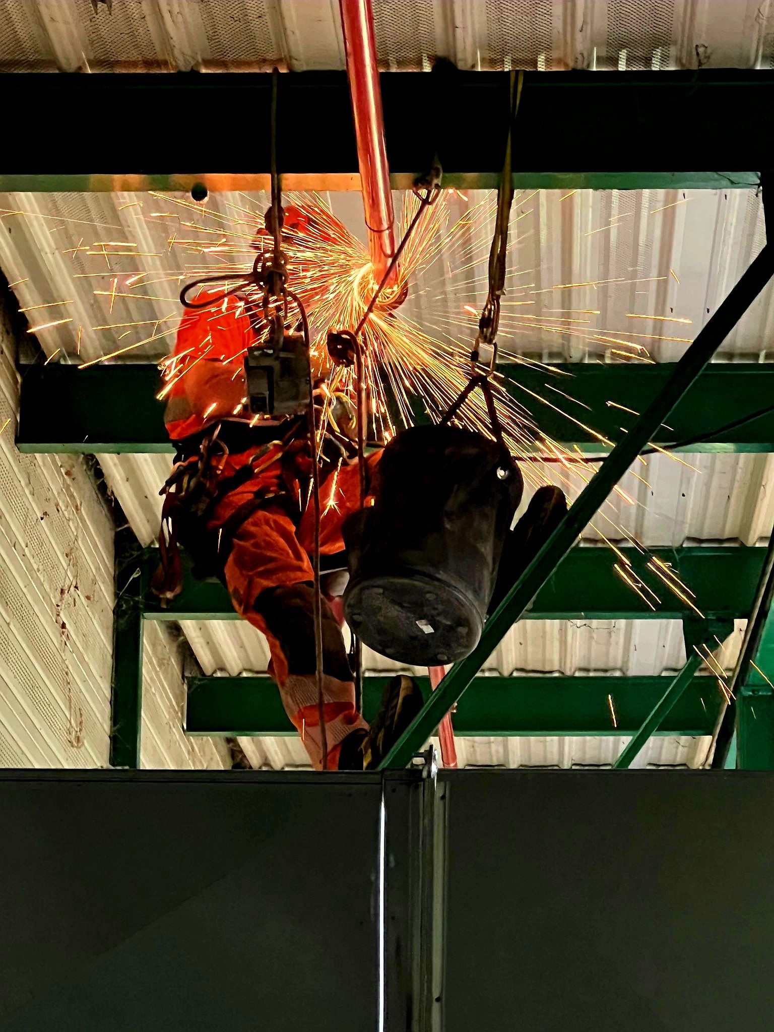 Intervention sur un réseau de sprinklers