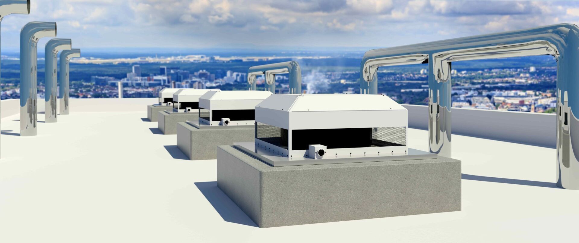 Une personne travaille sur un climatiseur avec une jauge.