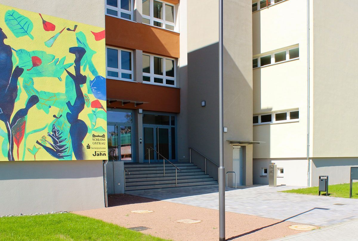 ein großes Gemälde an der Seite eines Gebäudes - Referenzen von BAUSON GmbH aus Gräfenhainichen