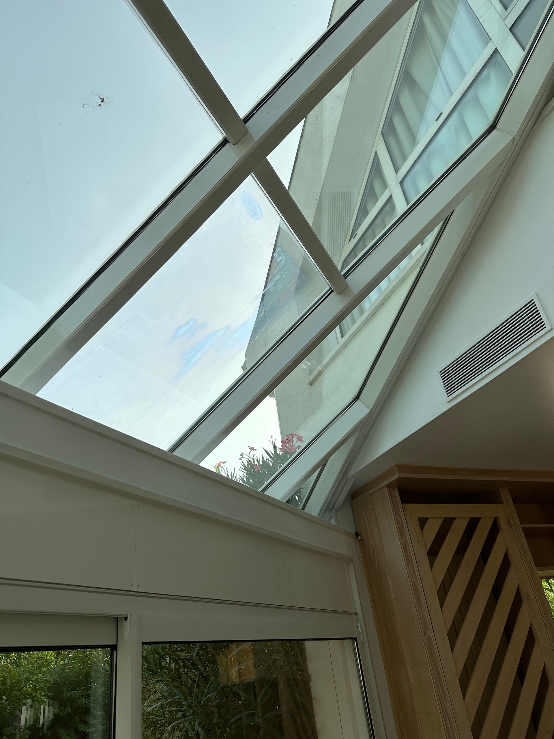 Véranda en aluminium blanc