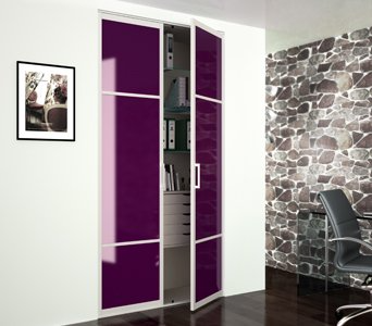 Des portes violettes