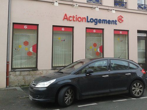 Enseigne devanture Action Logement