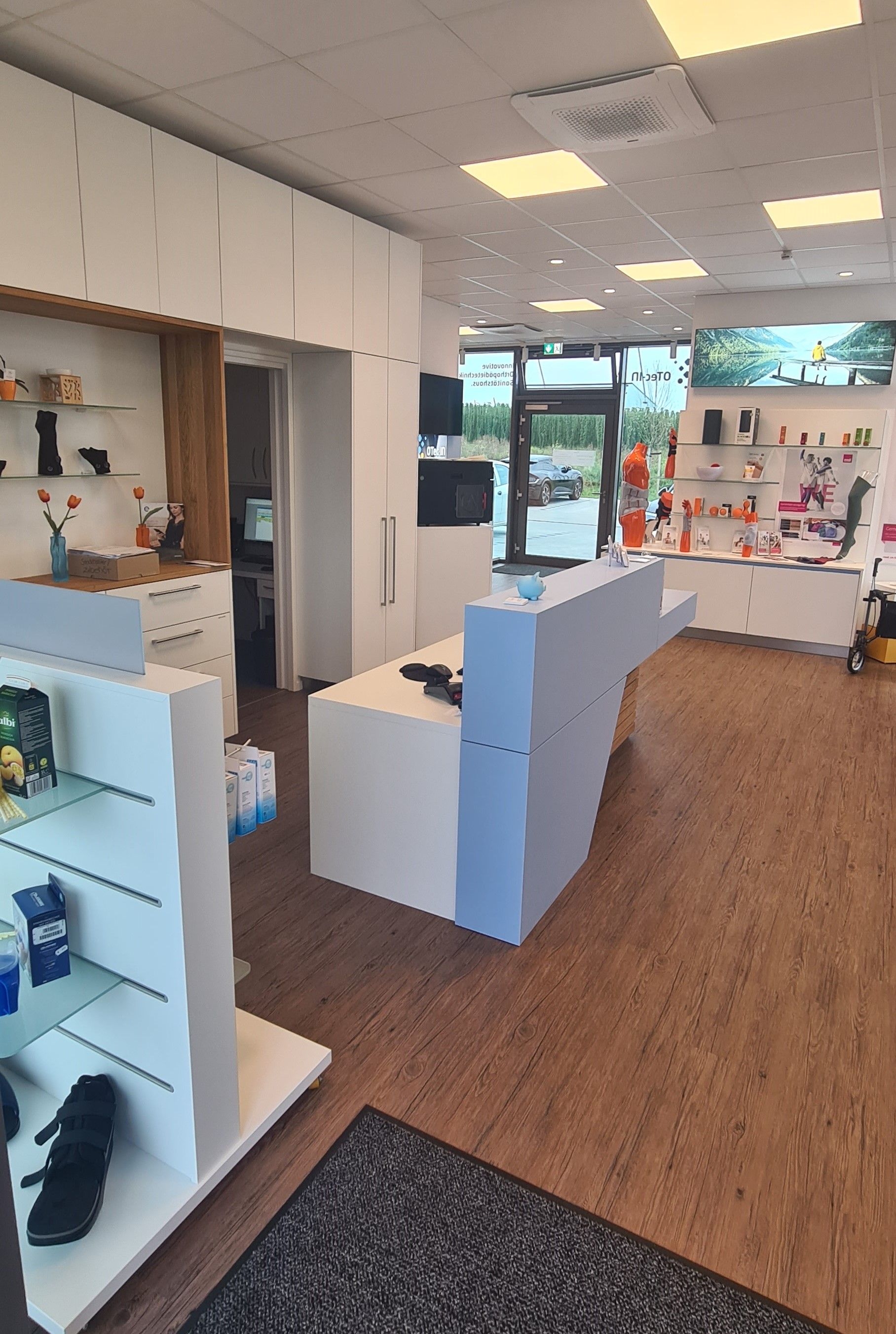 Innenansicht vom Sanitätshaus von OTec in Geisenfeld