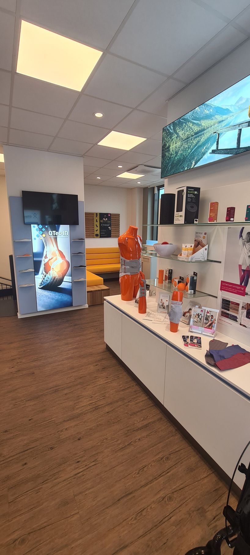 Innenansicht vom Sanitätshaus von OTec in Geisenfeld