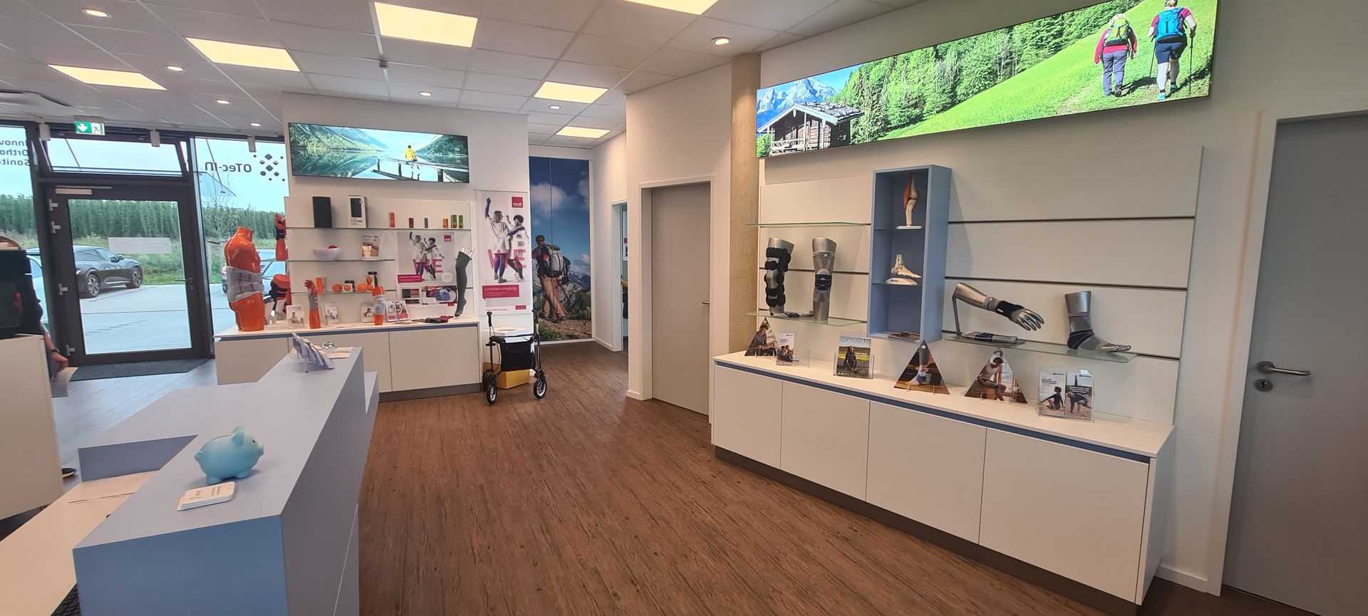 Innenansicht vom Orthopädie-Sanitätshaus von OTec in Geisenfeld