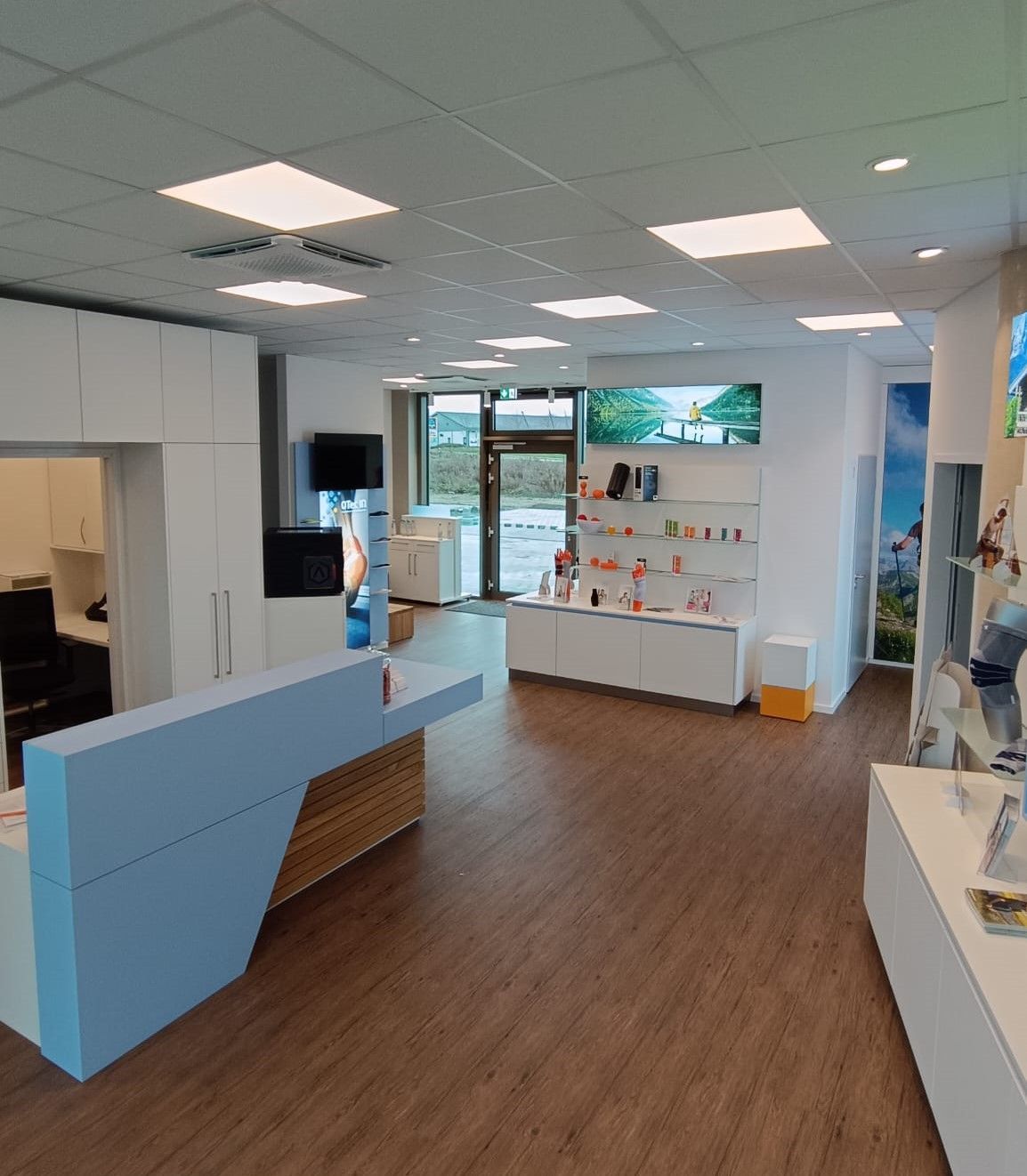Innenansicht vom Sanitätshaus von OTec in Geisenfeld