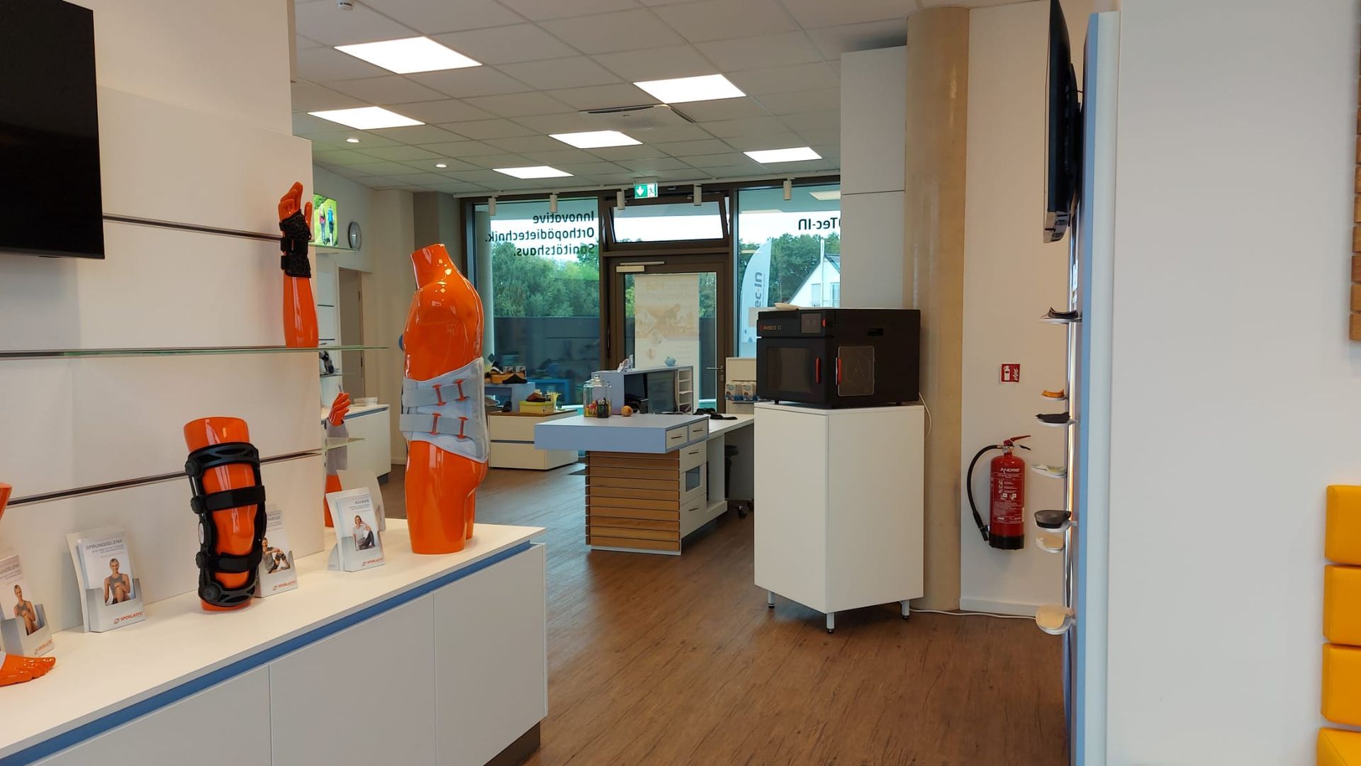 Innenansicht vom Sanitätshaus von OTec in Geisenfeld