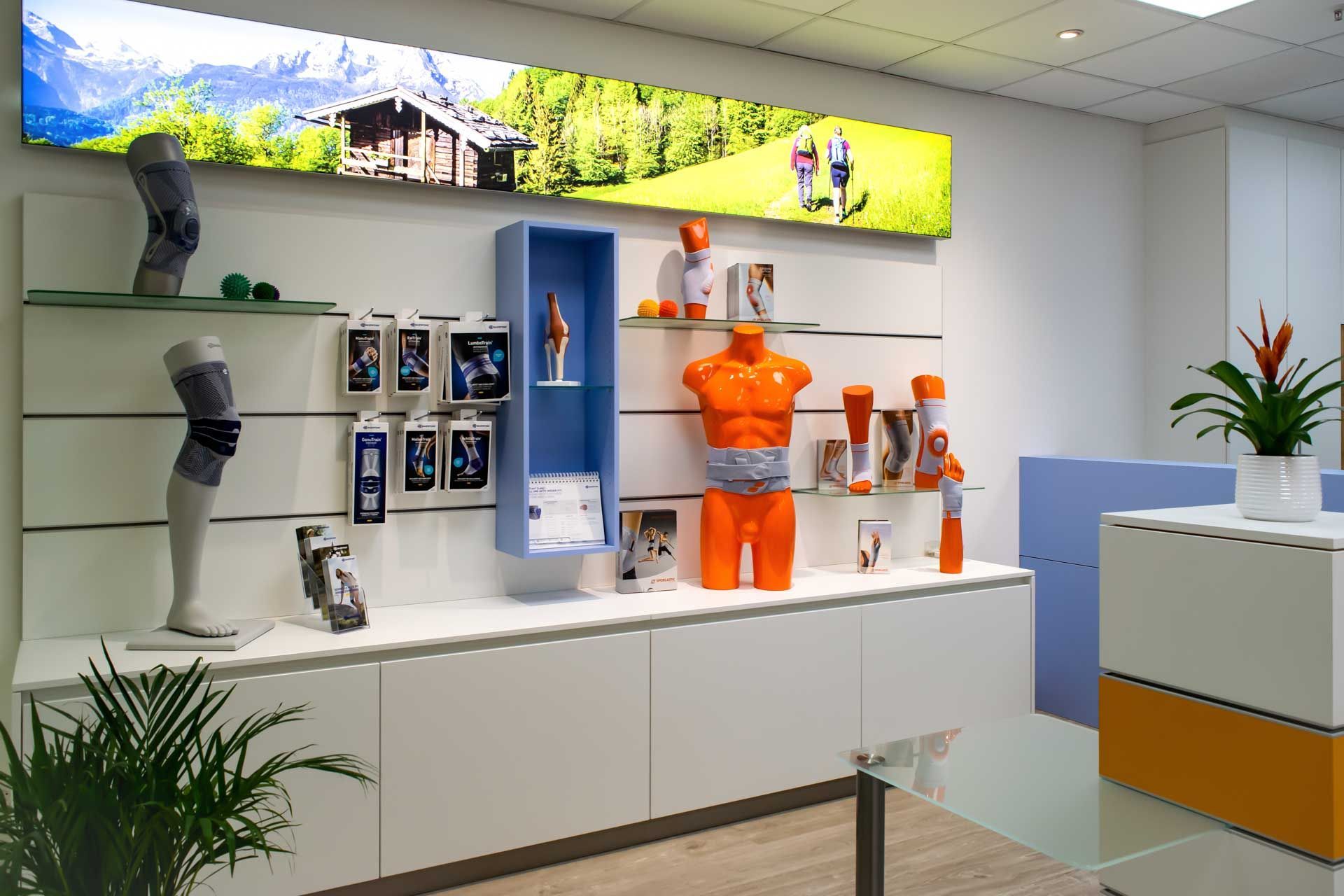 Verkaufsraum der OTec-Praxis in Ingolstadt