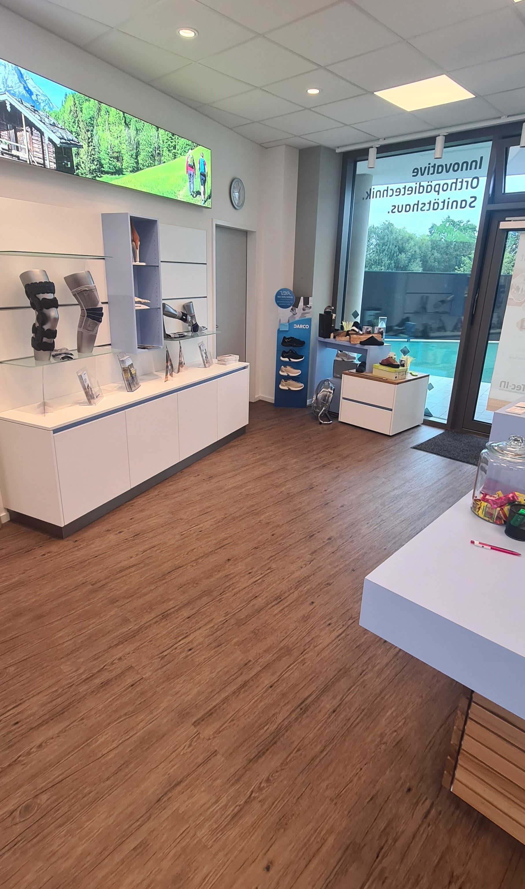 Innenansicht vom Sanitätshaus von OTec in Geisenfeld