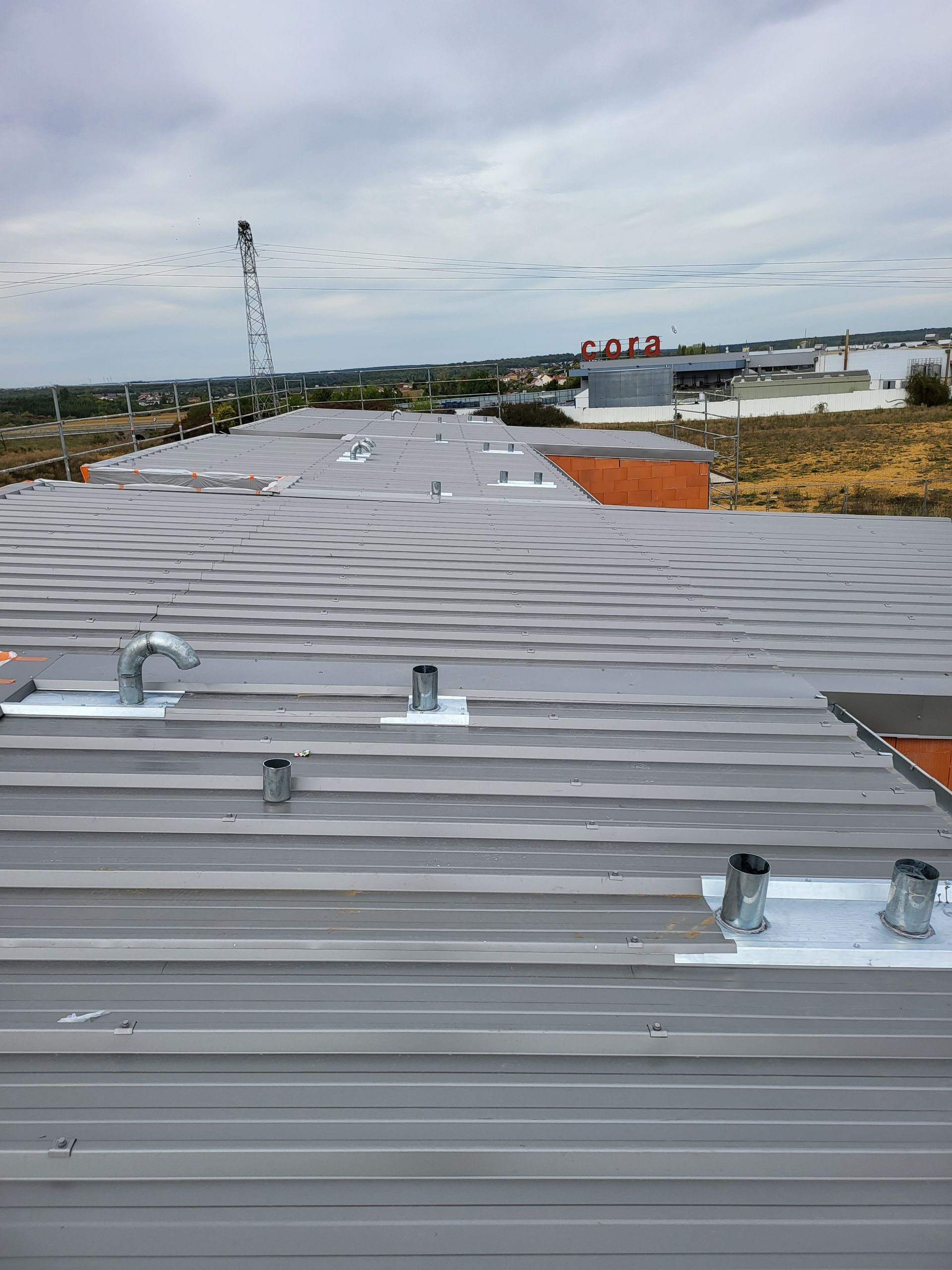 Toiture en zinc joint debout