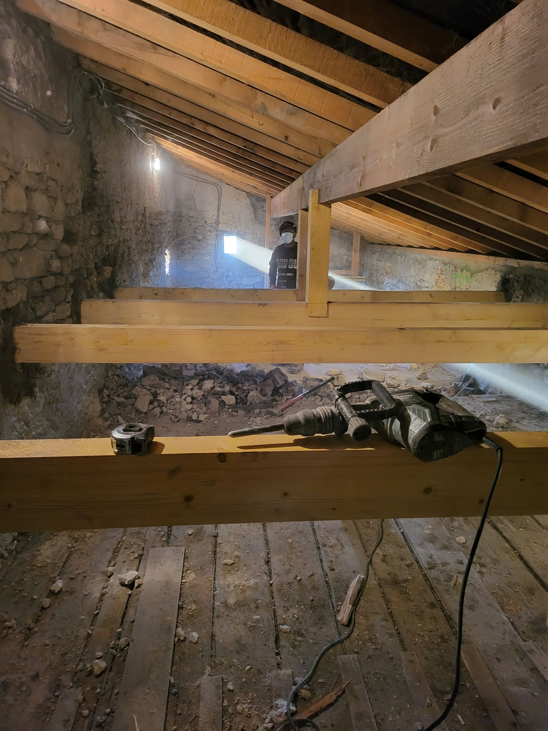 Poutre d'une toiture