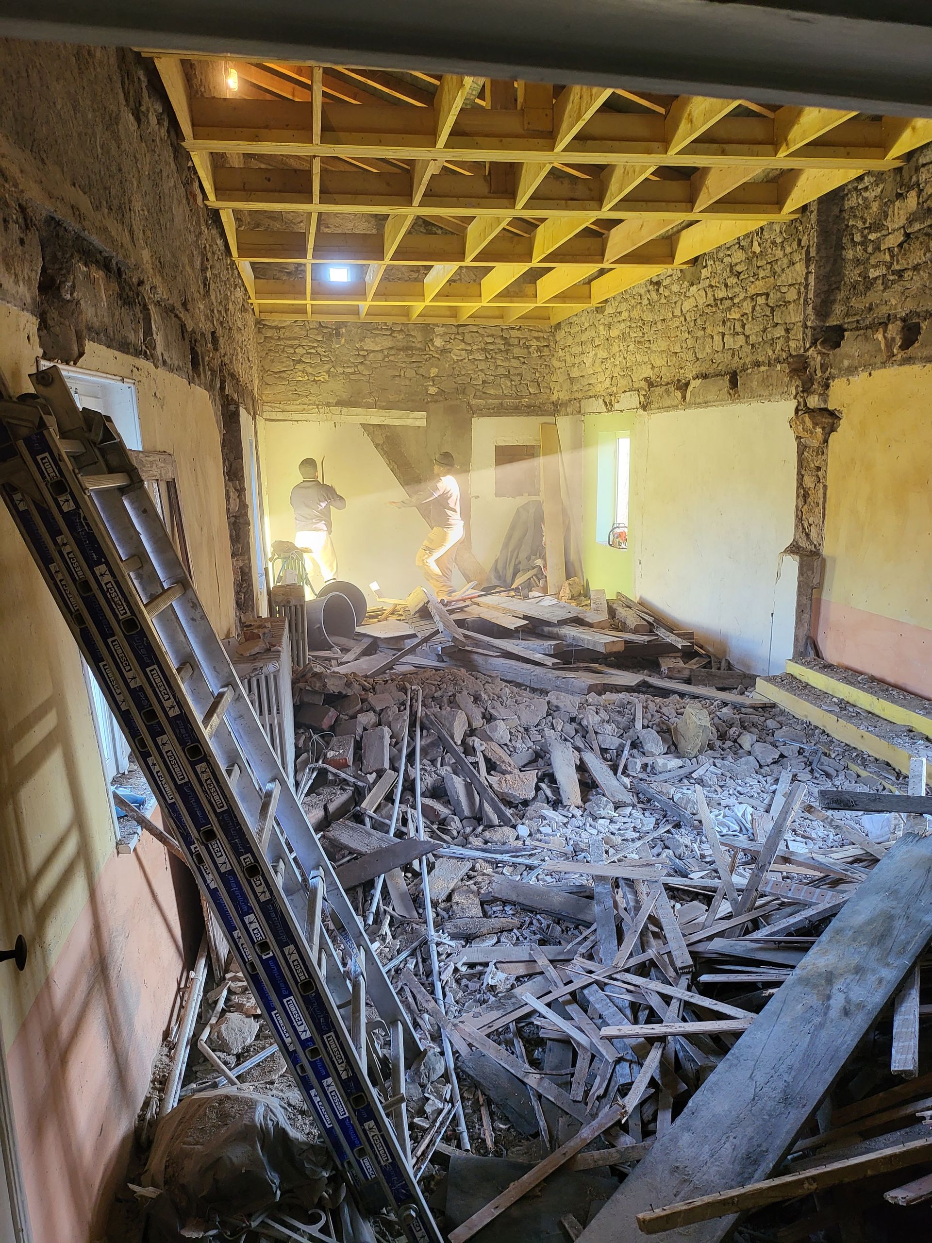 Débris de construction