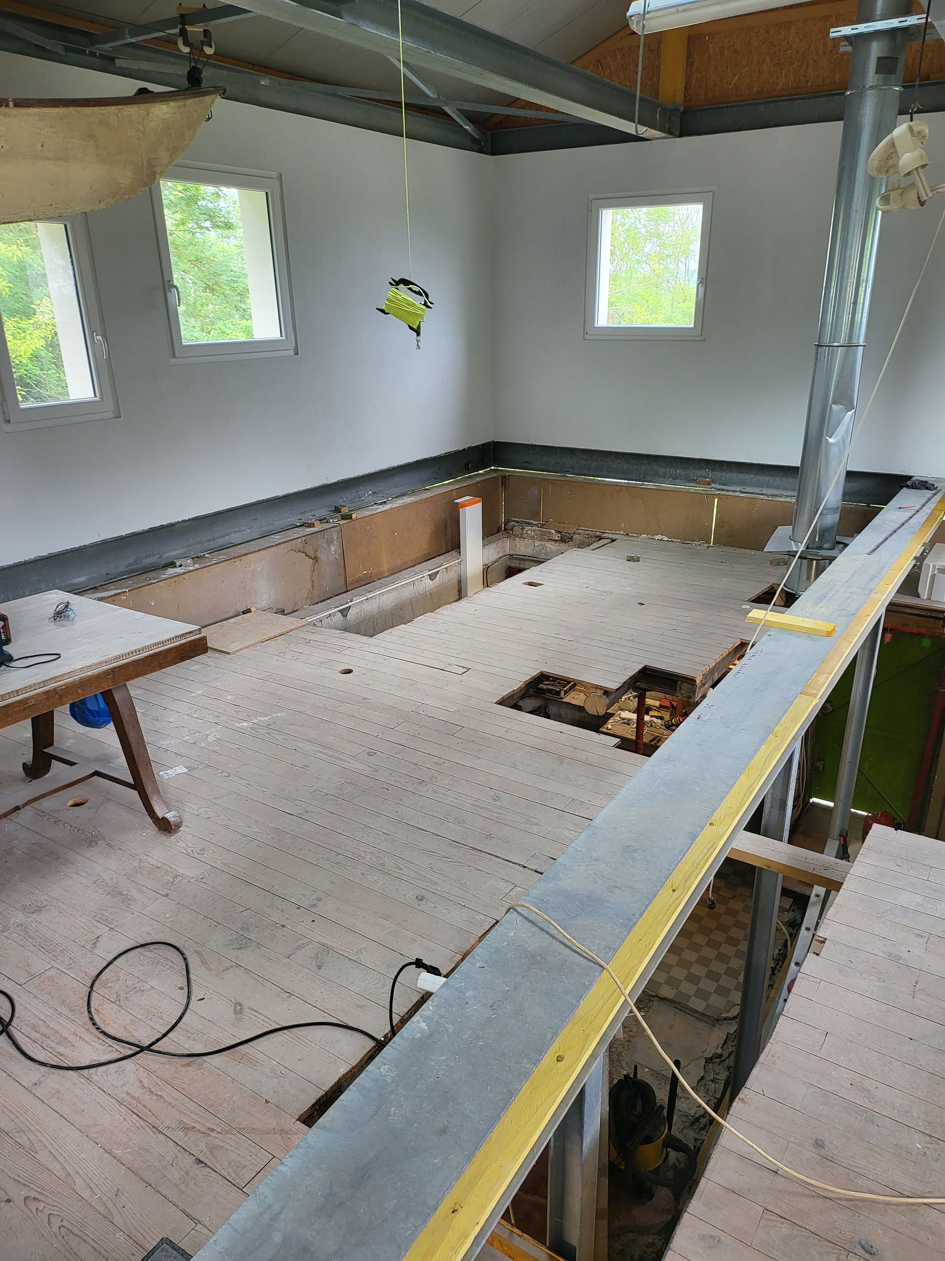 Construction d'un sol d'étage