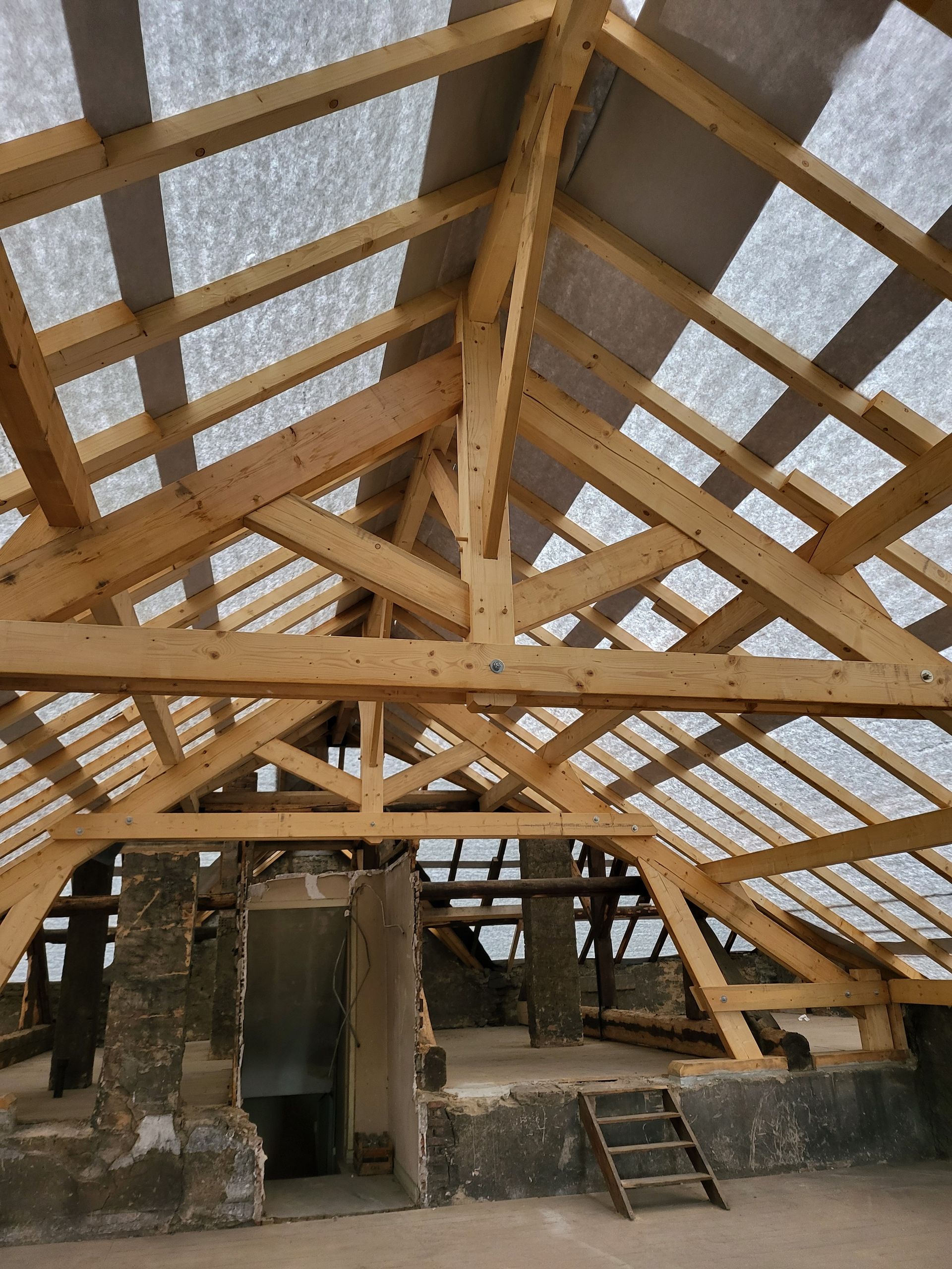 Charpente de toit neuve