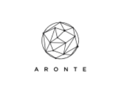 Un logotipo que presenta una estructura geométrica esférica en blanco y negro sobre la palabra