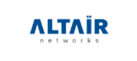 Logotipo azul de Altair Networks con el nombre de la empresa en mayúsculas y negrita sobre la palabra