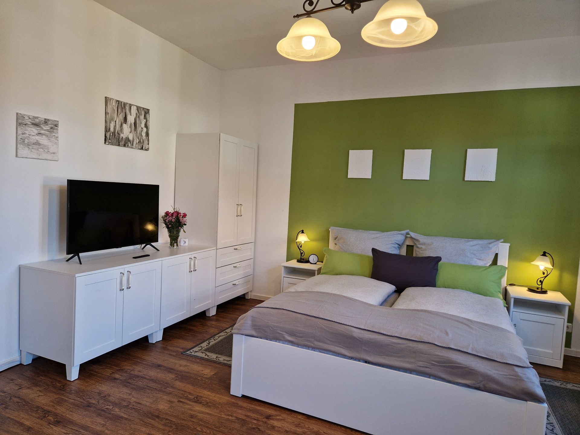 Apartment Piepmäker Schlafzimmer