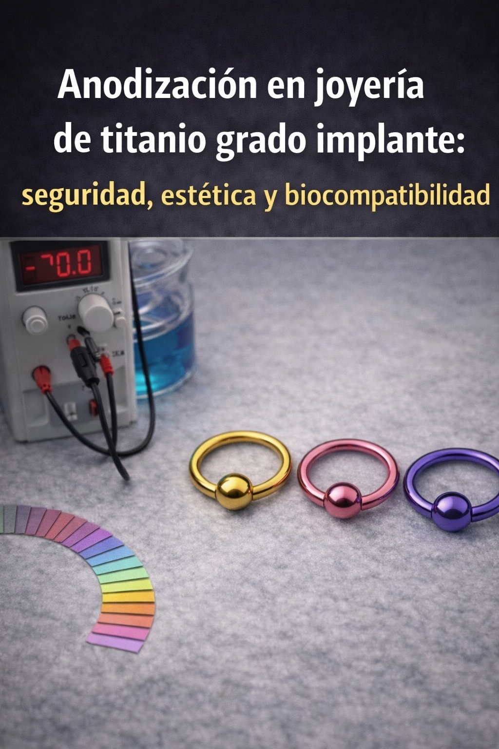 Tatuaje de una mujer diabólica dentro de una telaraña, sosteniendo una calavera. Cuernos rojos y parte superior naranja.