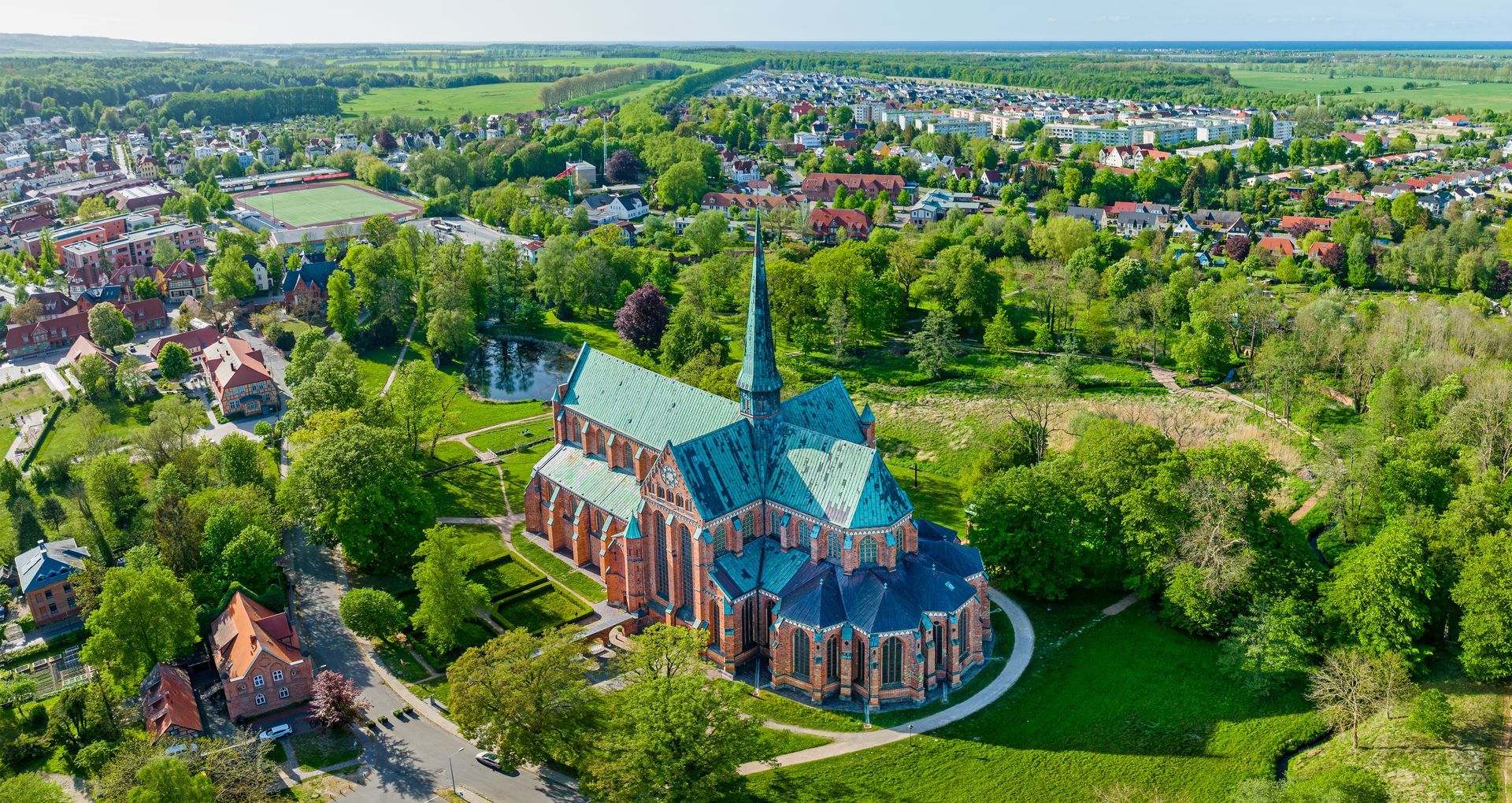 Bad Doberan Luftbild mit Münster