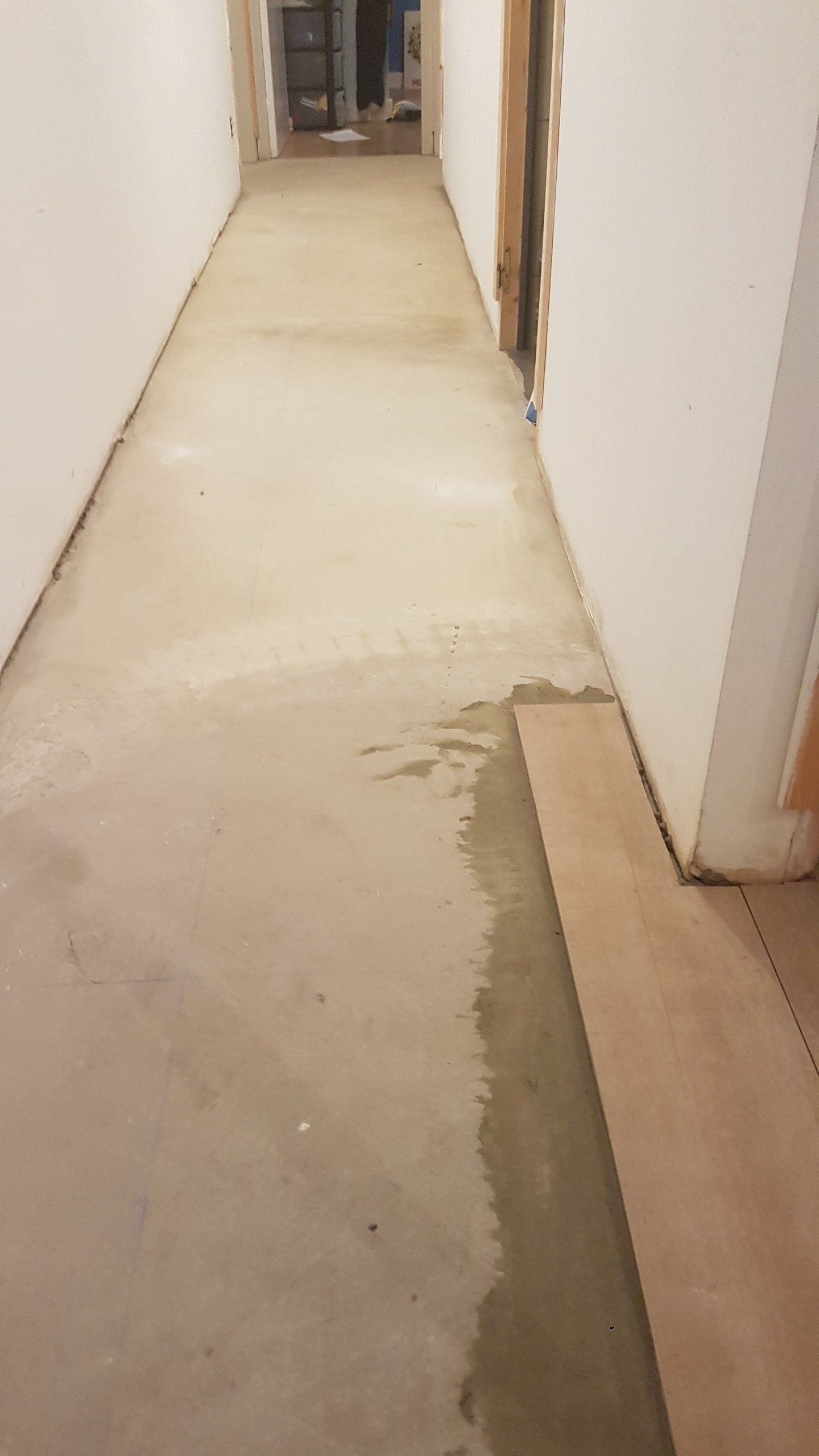 Carrelage imitation parquet avant