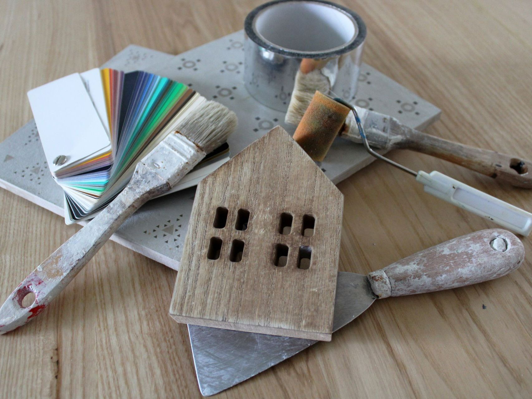 Divers outils de peinture