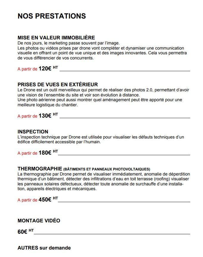 et autres sur demande